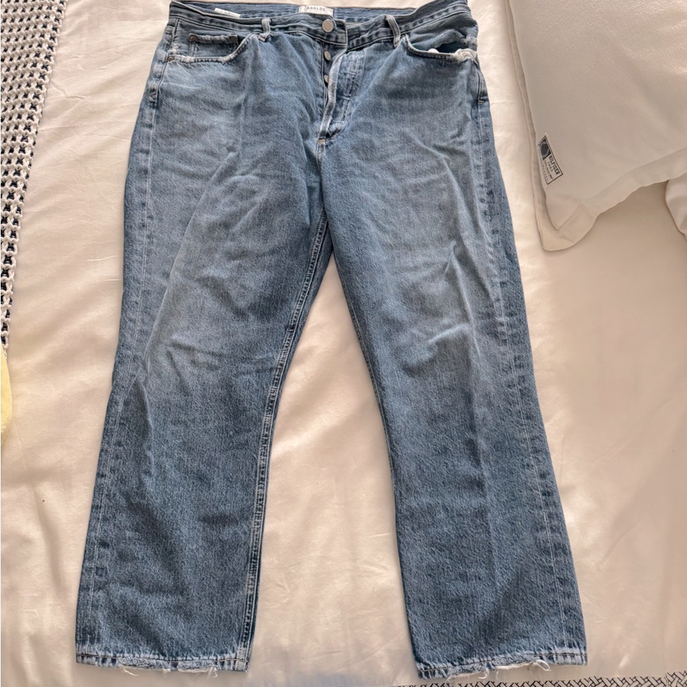 AGOLDE High Waist Straight Jeans